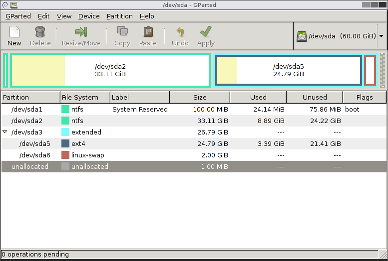 GParted Disk Partition Software