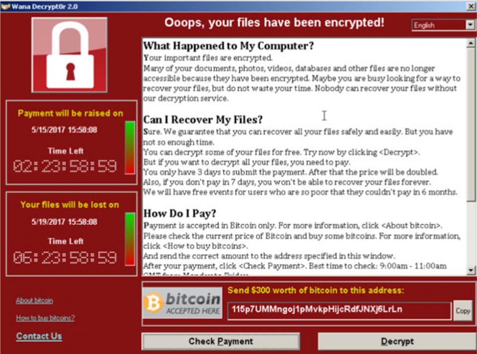 WannaCry ransomware