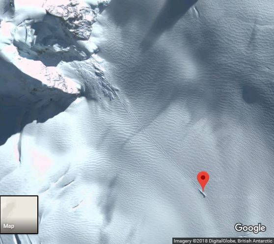 spaceship is claimed to crash land in Antarctica